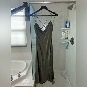 ASTR The Label, olive green dress, size M